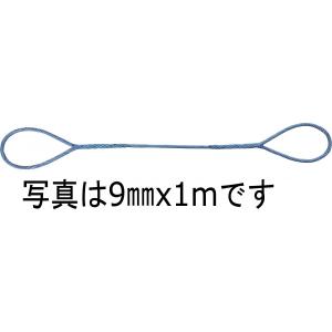 JIS 玉掛ワイヤー O/O 黒 9mm x 2.5m｜247store