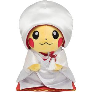 ポケモンセンター限定　ぬいぐるみ ピカチュウ オス　メス 和婚ウェディングセット ポケモンセンター ピカチュウ ウェディング ぬいぐるみ 和装 2点