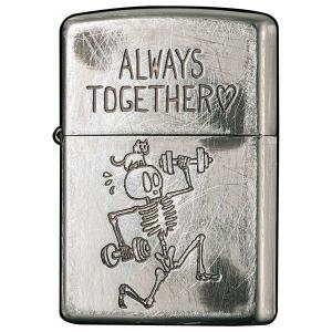 ZIPPO ライター　2UDS-ALWAYS シルバー ユーズド加工 ジッポ   ZIPPO｜24kogyo