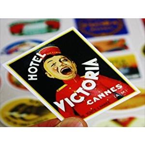 ステッカー 55枚 トラベル アンティーク調 ...の詳細画像3