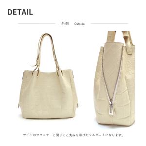 クロコダイル ハンドバッグ トートバッグ マッ...の詳細画像4