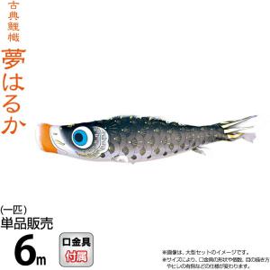 こいのぼり 徳永鯉 鯉のぼり 単品 6m 夢はるか 撥水加工 ポリエステルメロンアムンゼン生地 001-634の商品画像