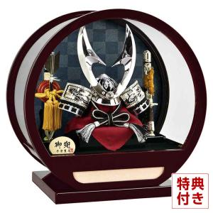 五月人形 コンパクト 豊久 武者人形 ケース飾り 釣鐘弁慶 8号 h075-mo