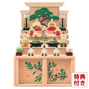 雛人形 「まほろば」4.5号サイズ 立雛 | 一刀彫り お雛様 手作り