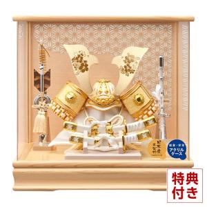 【100周年記念祭】五月人形 コンパクト 兜ケース飾り 兜飾り 藤翁作 やまと アクリルケース h085-fn-255-767