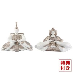 ひな人形 斉藤善月作 豆立雛 桜 立ち雛 雛人形 博多人形 伝統工芸士