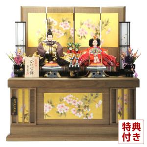 100周年記念祭】雛人形 コンパクト 親王飾り 平安光義 京人形 束帯本