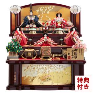 久月 雛人形 飾り方 七段 よろこび雛 九番親王 大三五揃 h023-k-7020