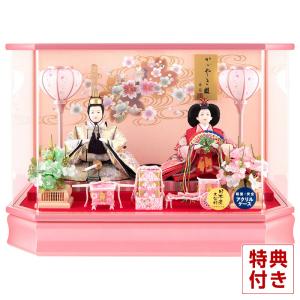 雛人形 ひな人形 ケース飾り 親王飾り 藤翁作 舞姫 三五親王 金襴仕立