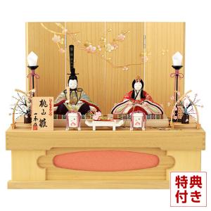 4号市松人形さくらNo.12木製枠ガラスケース扇桜バック飾り : 人形の