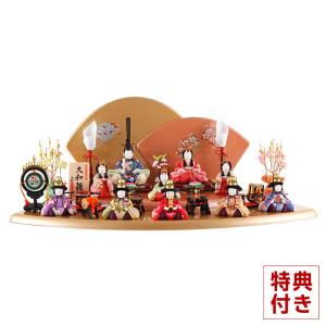 ひな人形 雛人形 2019年 七段飾り 名入れ木札 木目込み 一秀 平安雛