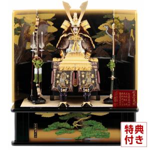 久月 五月人形 久月作 お祝い 鎧飾り 彫金仁王大鎧飾り 正絹緋縅12号