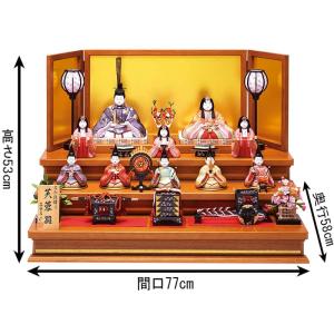 【100周年記念祭】雛人形 真多呂 コンパクト...の詳細画像1