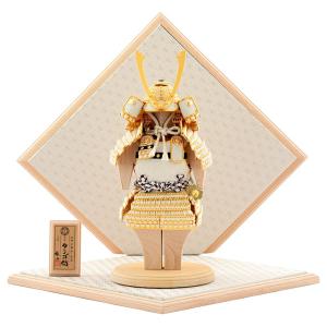 【全品P10%】100周年SALE 五月人形 鎧平飾り 鎧飾り 鈴甲子雄山作 タンゴ侍 白之新 正絹 h045-mi-yu-hak1001｜2508-honpo