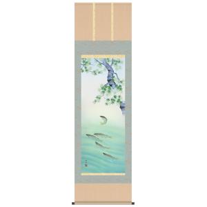 【100周年記念祭】掛軸 掛け軸 花鳥画 四季...の詳細画像1