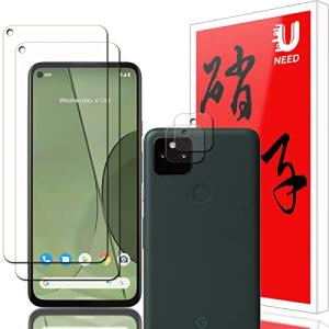 UNEED Google Pixel 5a 5G 用のガラスフィルム+カメラフィルム PIXEL 5A 5G/Pixe