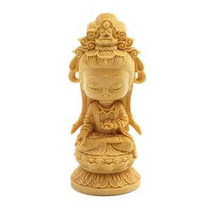 観世音菩薩　木彫　２７センチ 清代 木彫観音菩薩像（1616–1911 CE） | 入蘆花（ロカニイル）