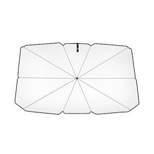 Timian 車のサンシェードカーテン折りたたみ傘タイプ遮光 断熱チタンシルバーアウターUVカットサンシェード簡単設置