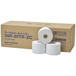 東芝テック 感熱ロールペーパー ５８Ｒ−８０ＴＲ−ＺＣ ２０巻の商品画像