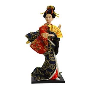 日本人形12インチ 扇子 B 303-064の商品画像