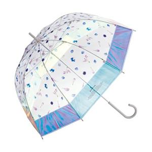 [plantica×Wpc.] フラワーアンブレラ プラスティック シャイニー shiny plastic umbrella グレー 60cm 長傘の商品画像