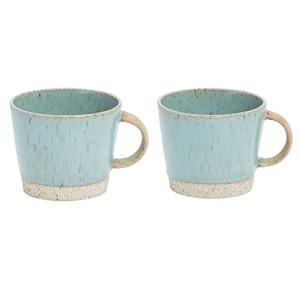 光陽陶器 マグカップ ターコイズブルー 径10×H8cm×2 ターコイズブルーペアマグ K7-07の商品画像