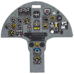 ヤフーモデル 1/48 ドボワチン D-520 着色計器盤  プラモデル用パーツ YMA4867