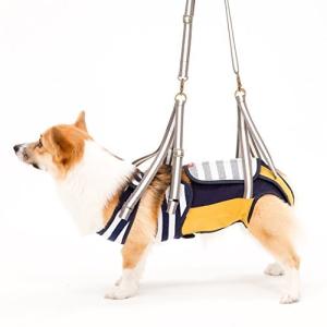 With (ウィズ) 歩行補助ハーネス LaLaWalk 中型犬コーギー用 ボーダーマスタード 犬 CLサイズの商品画像