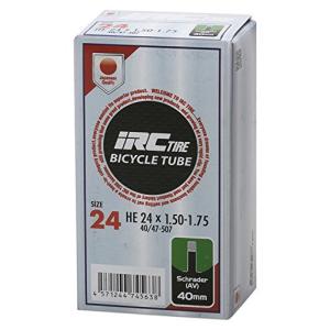 IRC BICYCLE TUBE 24X1.50-1.75 米式40mmバルブ 29832Jの商品画像