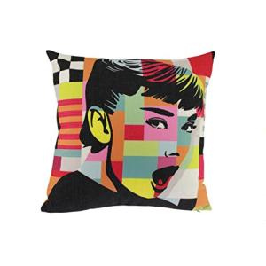 navire 北欧 スタイル オードリー ヘプバーン デザイン クッションカバー 45×45cm