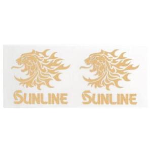 サンライン (SUNLINE) サンライン サンライン獅子転写ステッカー ST6001 ゴールド 約112mm × 約125mmの商品画像
