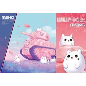 モンモデル ワールドウォーピンキーシリーズ M4A1シャーマン ピンクver.  色分け済み ノンスケール プラモデル MWWP-00