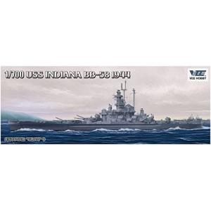 ヴィーホビー 1/700 アメリカ海軍 戦艦 インディアナ BB-58 1944年 デラックス版 プラモデル VEEE57006の商品画像
