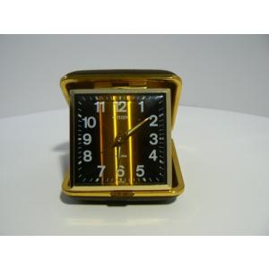 昭和レトロ　シチズン（CITIZEN）　手巻きトラベルウオッチ（目覚まし）　日本製　中古