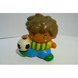 レトロ　サッカー少年　貯金箱　中古