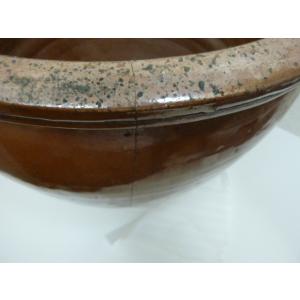 大きい茶色の水瓶 中古の詳細画像3