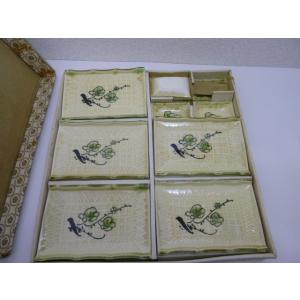 昭和レトロ　MARUKO　梅文様刺身皿揃え　５客組み　未使用　長期保管品