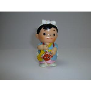 昭和レトロ　青森銀行　青銀アッちゃん貯金箱　金魚ねぶたを持つ人　中古　長期保管品　あおもりぎんこう　...