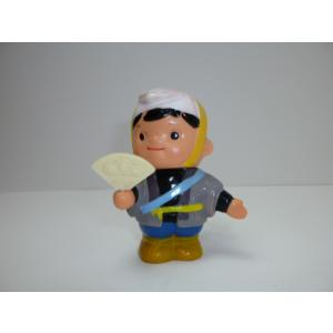 昭和レトロ　青森銀行　青銀アッちゃん貯金箱　扇子を持つ人　中古　長期保管品　あおもりぎんこう　ノベル...