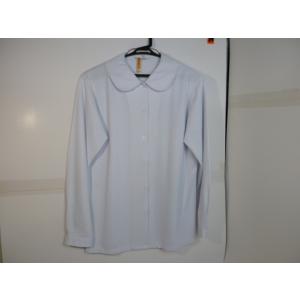 TOMBOW（トンボ) 青森県立青森東高等学校 女子制服長袖ブラウス サイズＬ (1) 中古 業者クリーニング済み