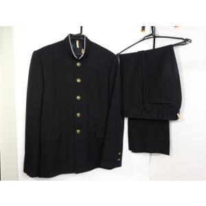 青森東高等学校男子制服 KANKO（カンコー)  Dry Wash ライナー付きラウンドカラー黒学生...