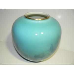 加藤舜陶 灰釉 彫文 壷 花瓶 花器 花入 花生 共箱 陶器 陶芸 作家