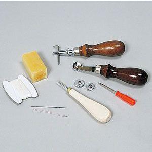 レザークラフト 手縫いキット ステッチルレット ステッチンググルーバー 菱ギリ 手縫いワックス 手縫...