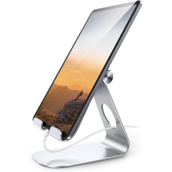 タブレット スタンド アルミ ホルダー 角度調整可能 スマホ 軽量 卓上 おしゃれ iPad iPh...