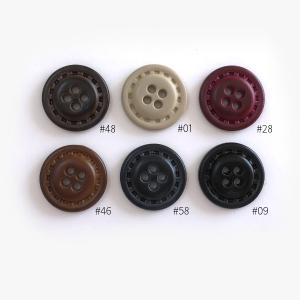 28mm:イミテーションレザーボタン(レザー調...の詳細画像3