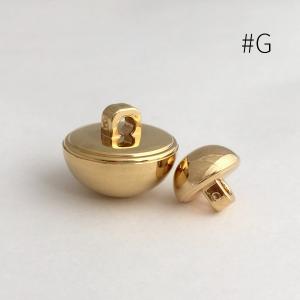 15mm:半丸でころんとした裏足メタルボタン:...の詳細画像1