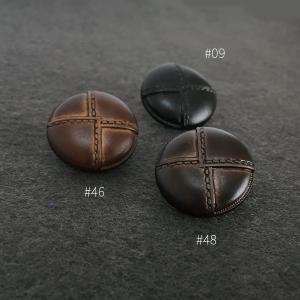 25mm:イミテーションレザーボタン(レザー調...の詳細画像3