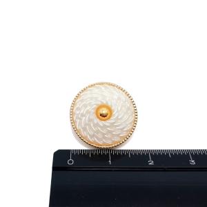 18mm(1個):パール調の飾りボタン7704...の詳細画像3