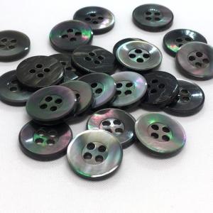 手芸 貝ボタン:13mm(1個) 黒蝶貝/18...の詳細画像3