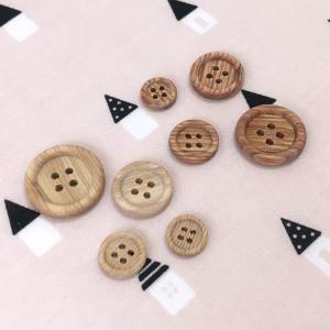 18mm(1個):ナチュラル・天然素材の木ボタ...の詳細画像5